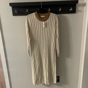 Madewell Midi Sweater Dress - Size Small - NWT